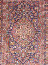 Antique Kashan Rug 4'0" x 5'9''