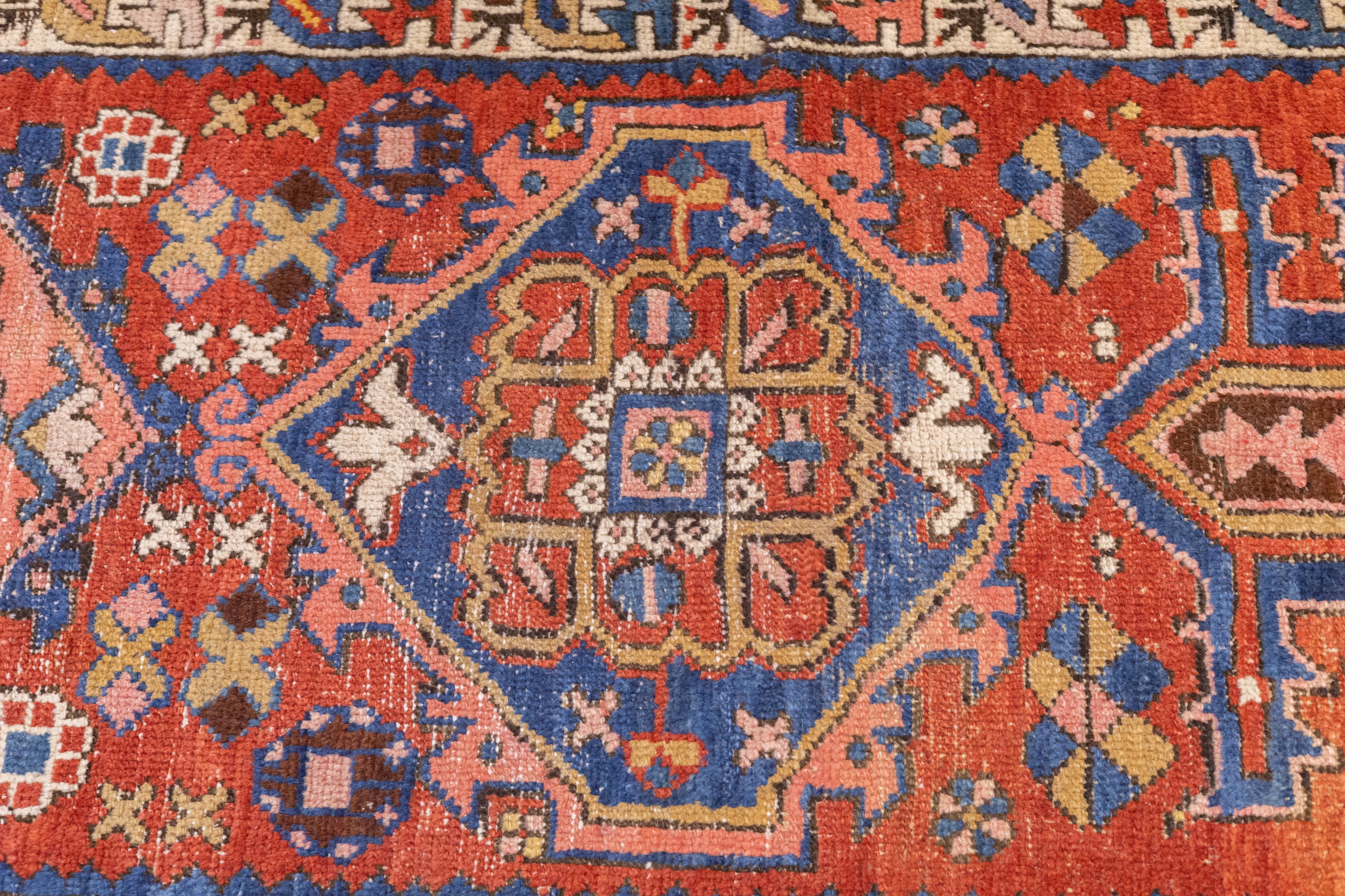 Antique  Heriz Rug 3'5'' x 10'1''