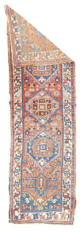 Antique  Heriz Rug 3'5'' x 10'1''