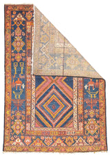 Antique  Malayer Rug 3'5'' x 4'11''