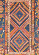 Antique  Malayer Rug 3'5'' x 4'11''