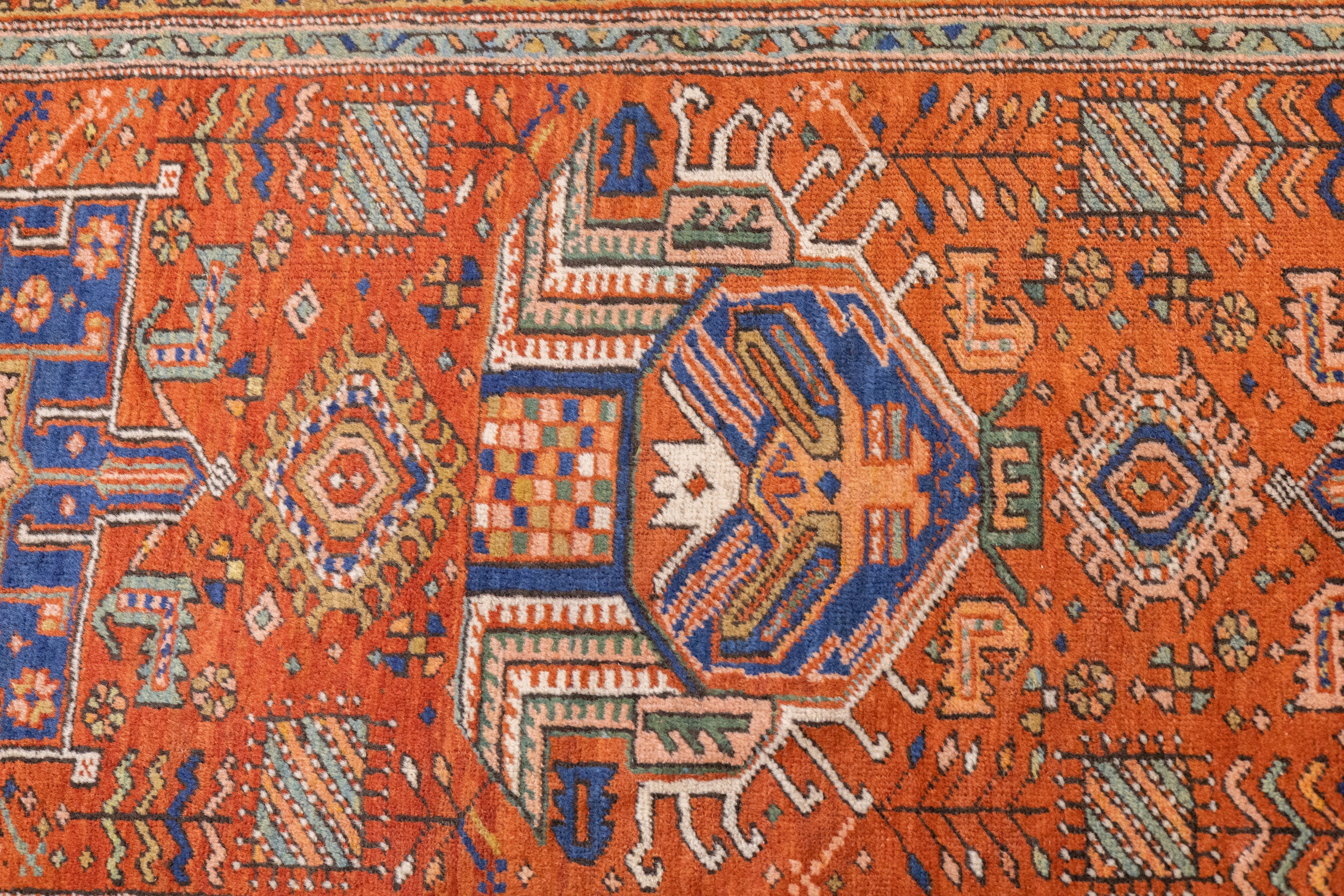 Antique  Heriz Long Rug 3'0" x 10'0"