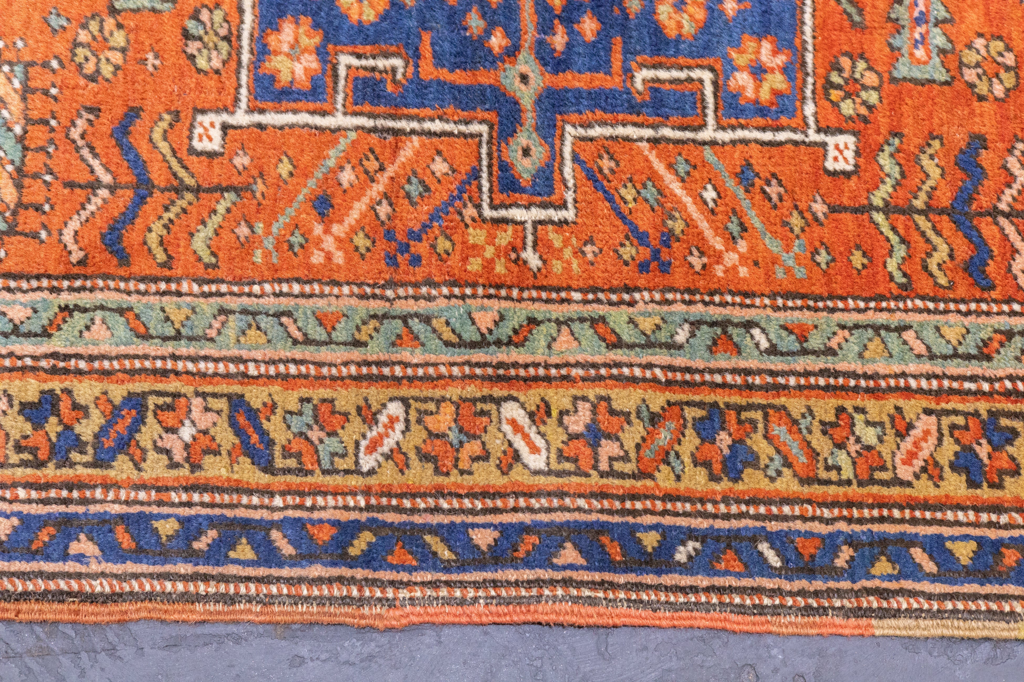 Antique  Heriz Long Rug 3'0" x 10'0"