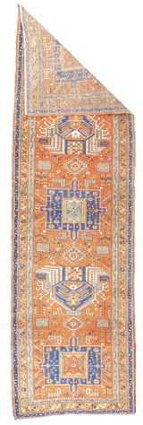 Antique  Heriz Long Rug 3'0" x 10'0"