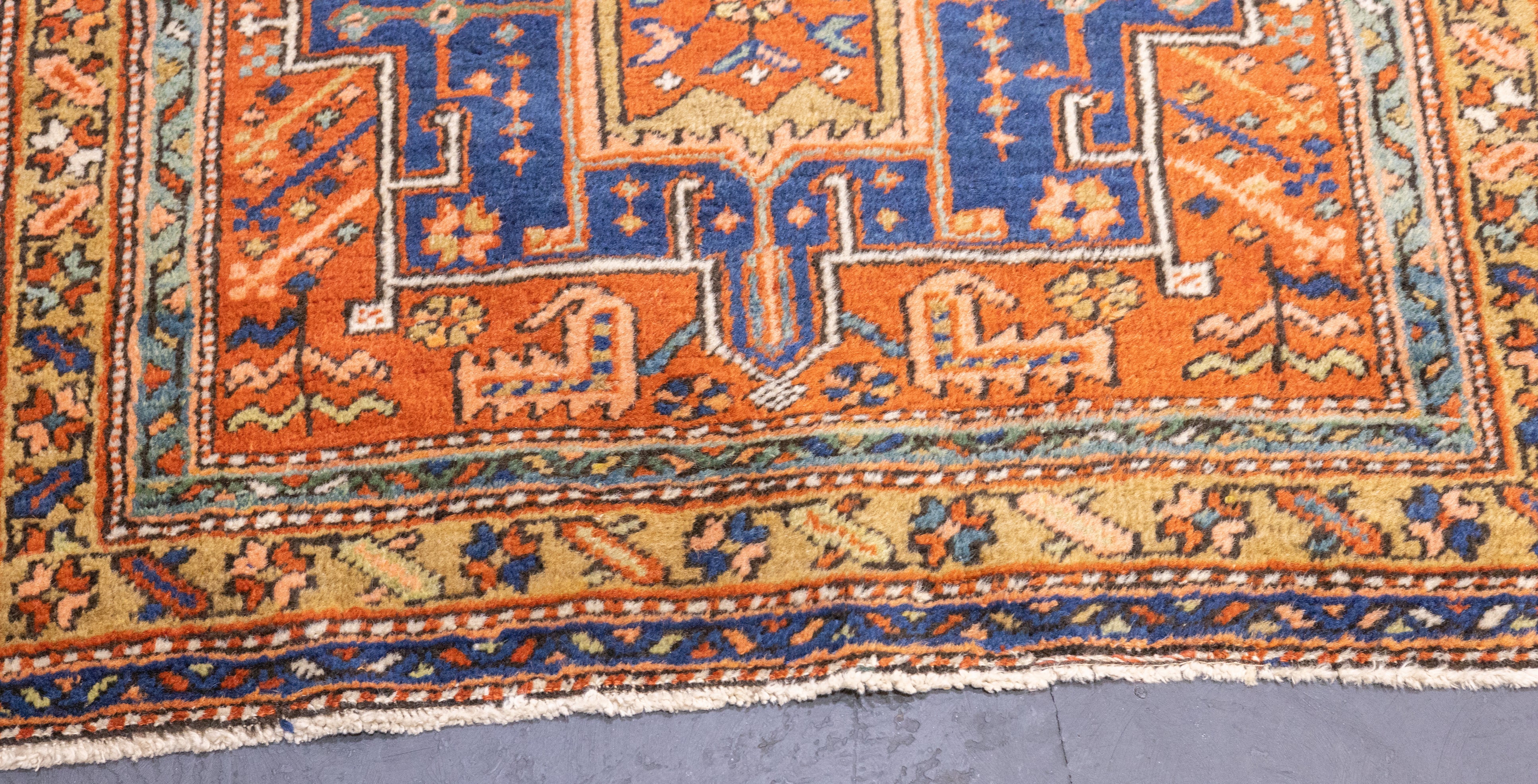 Antique  Heriz Long Rug 3'0" x 10'0"