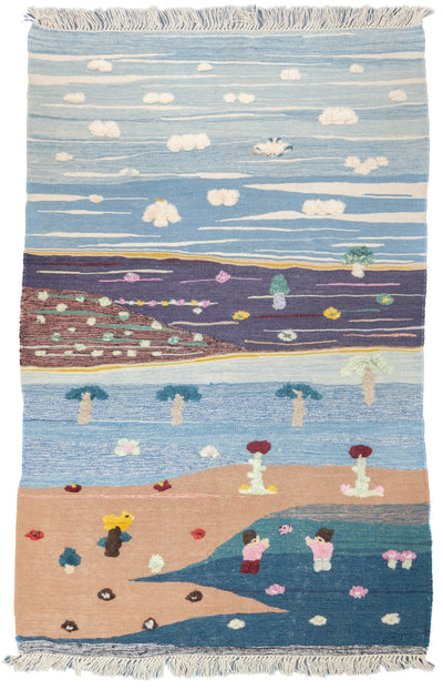 Fine Vintage Turkish Kilim Rug 4'0