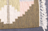 Fine Vintage Swedish Kilim Rug 4'6'' x 5'5''