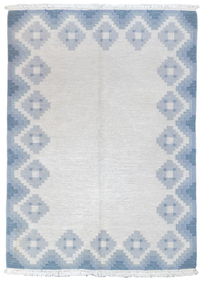 Fine Vintage Swedish Kilim Rug 4'1'' x 5'8''