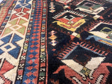 Antique Caucasian Kuba Rug 3'10'' x 5'1''