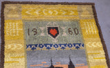 Vintage  Gabbeh Wool Rug 3'2'' x 4'6''