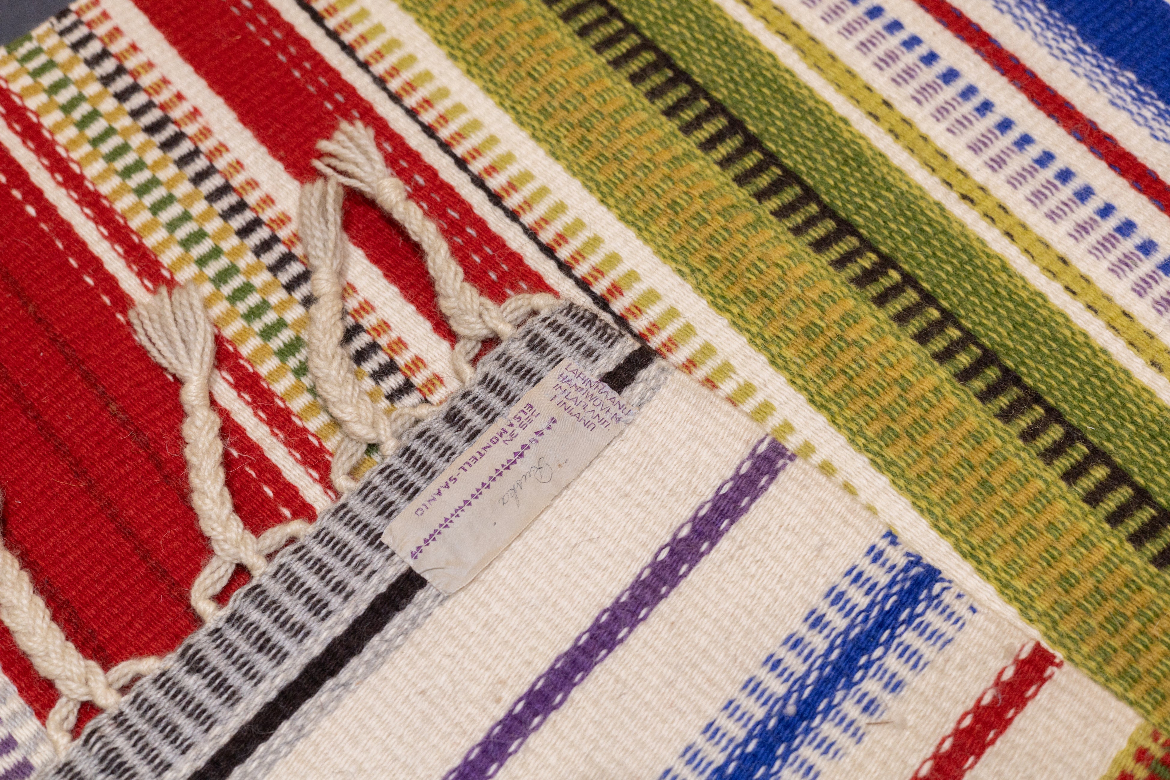Modern  Kilim Wool Rug 3'3'' x 4'8''