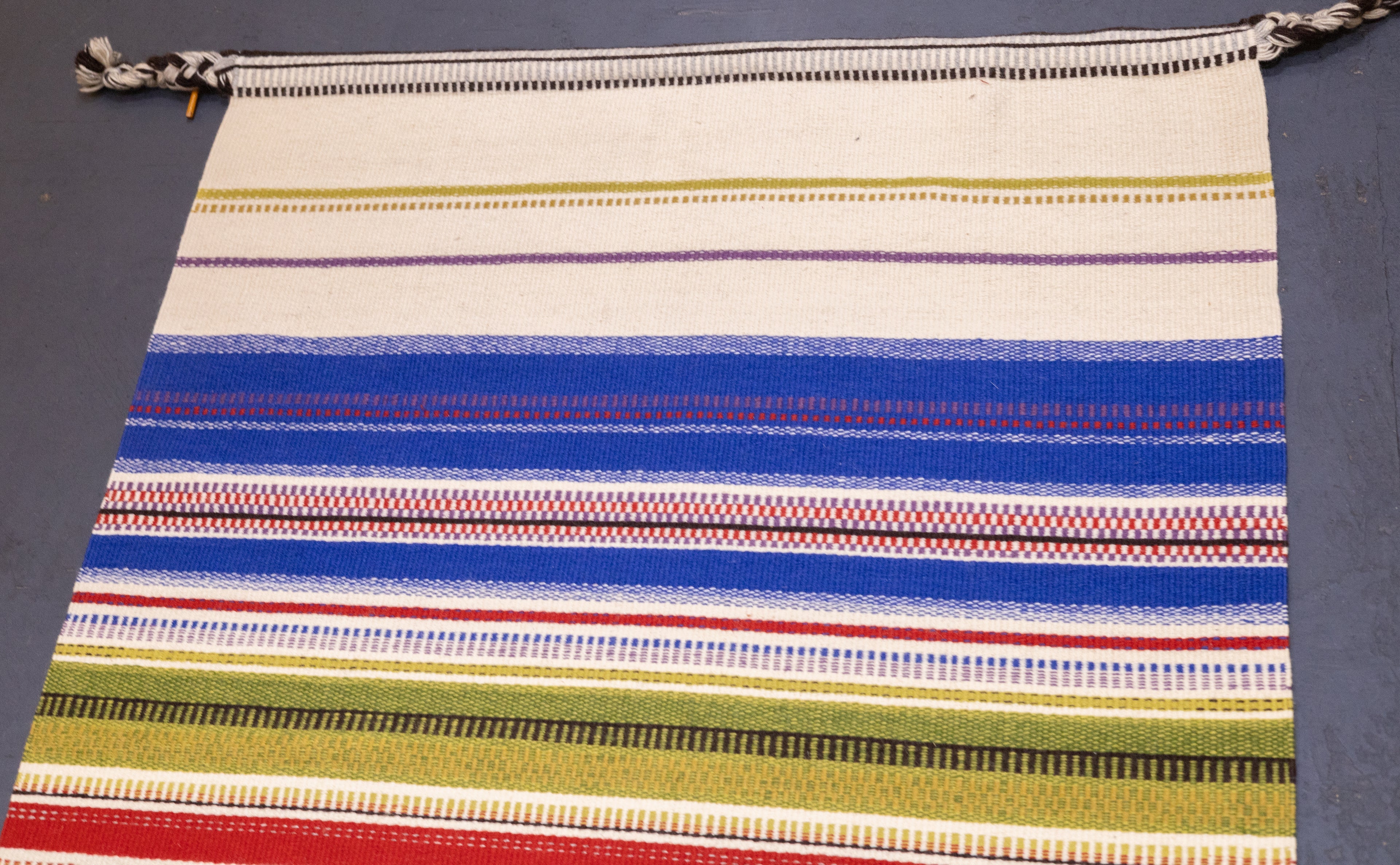 Modern  Kilim Wool Rug 3'3'' x 4'8''