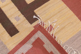 Fine Vintage Swedish Kilim Flat Weave Wool Rug 5'9'' x 10'3''