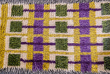 Vintage Swedish Wool Pile Rug 2'2'' x 4'1''