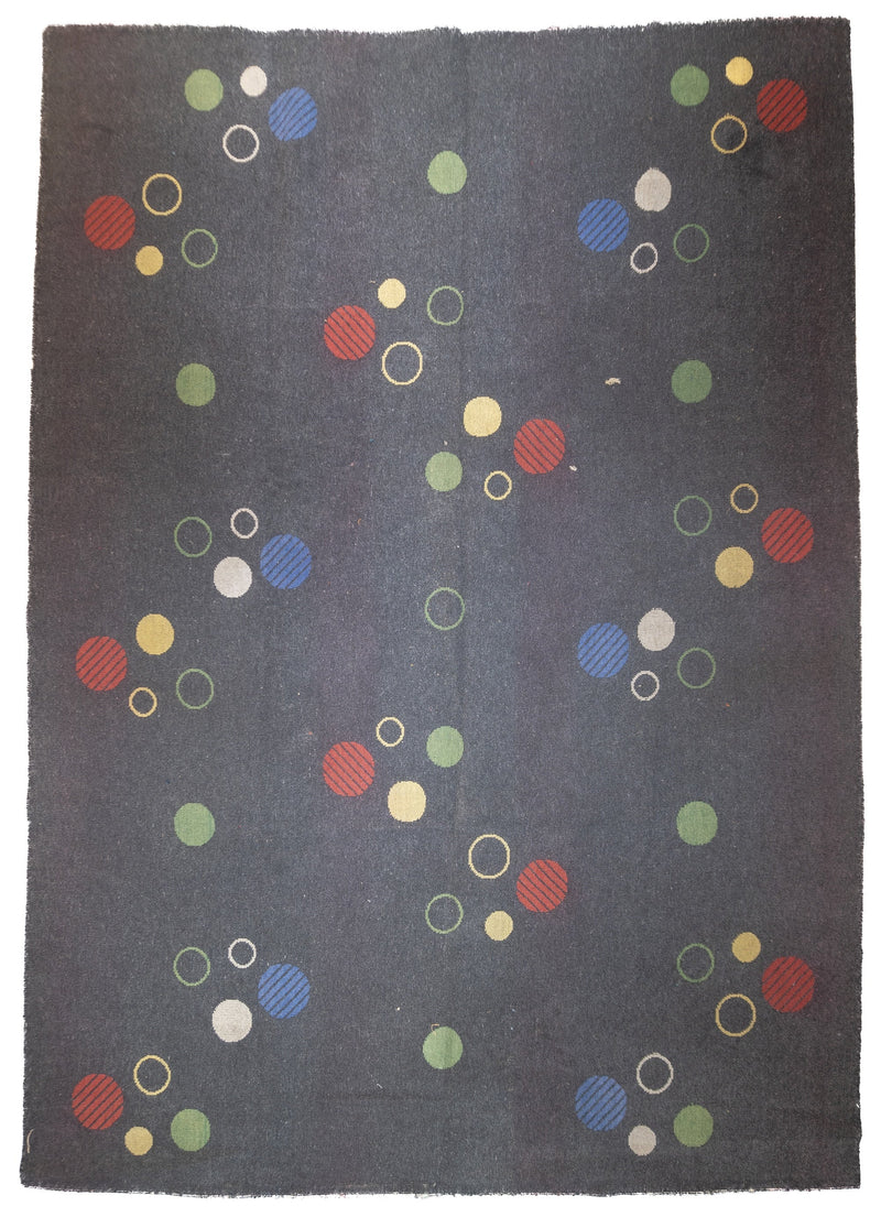 Mid Century European Artistic Wool Rug 7'6'' x 10'8''