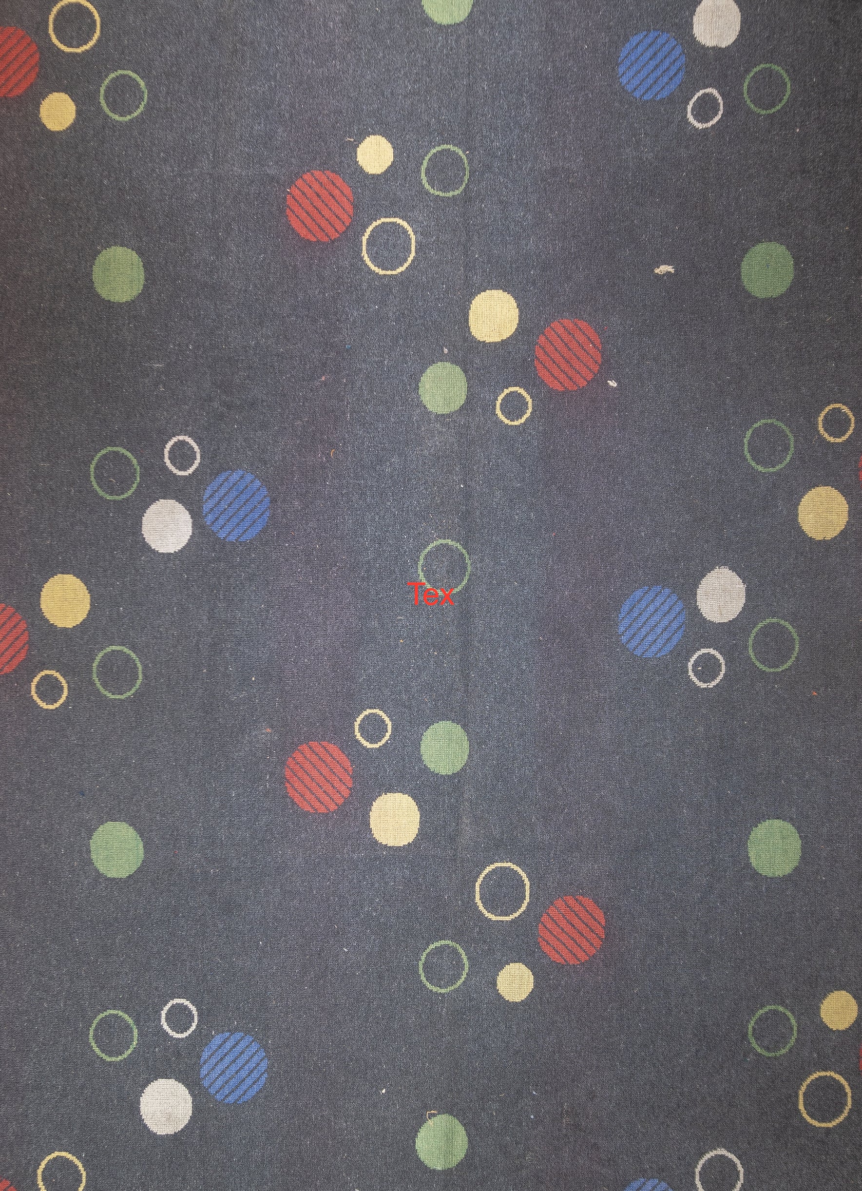 Mid Century European Artistic Wool Rug 7'6'' x 10'8''