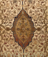 Extremely Fine Antique Silk  Serapi Rug 4'7" x 6' 5"