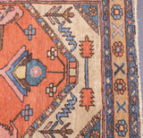 Antique  Heriz Wool Rug 2'10'' x 4'10''