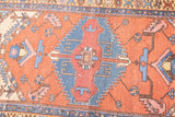 Antique  Heriz Wool Rug 2'10'' x 4'10''