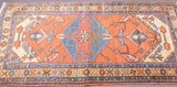 Antique  Heriz Wool Rug 2'10'' x 4'10''
