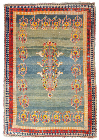 Vintage  Gabbeh Rug 4'5'' x 6'4''
