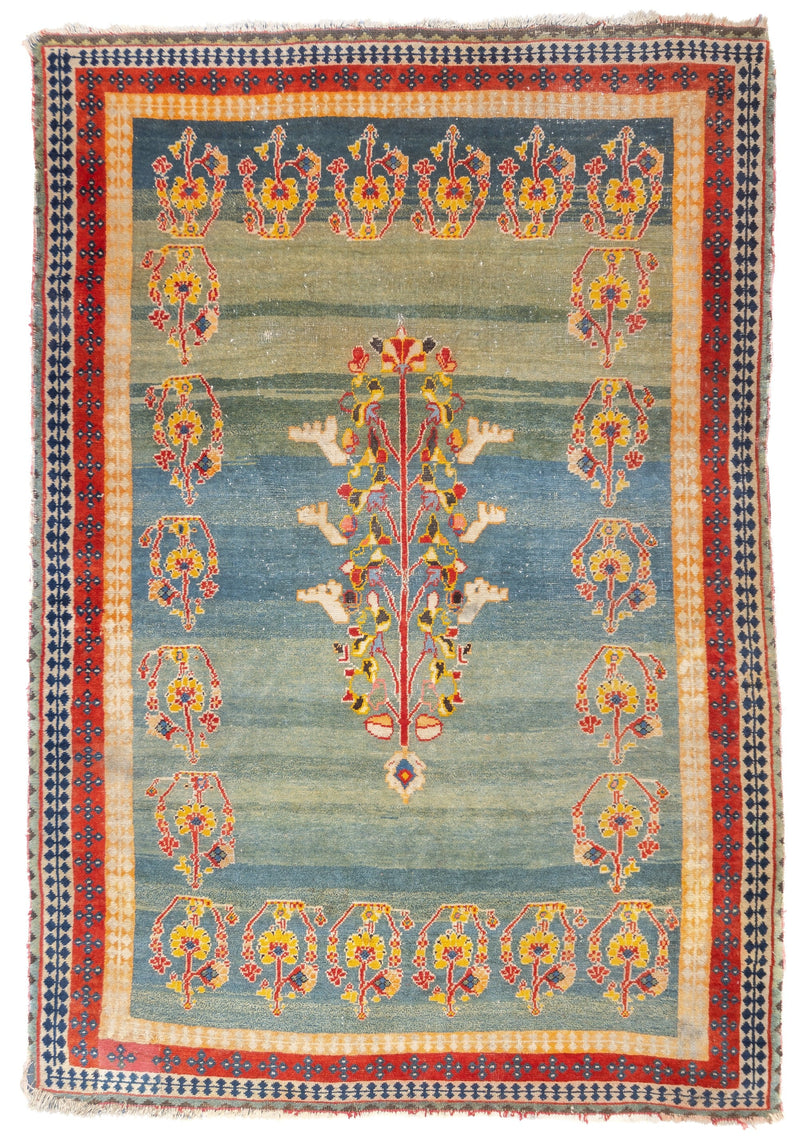 Vintage  Gabbeh Rug 4'5'' x 6'4''