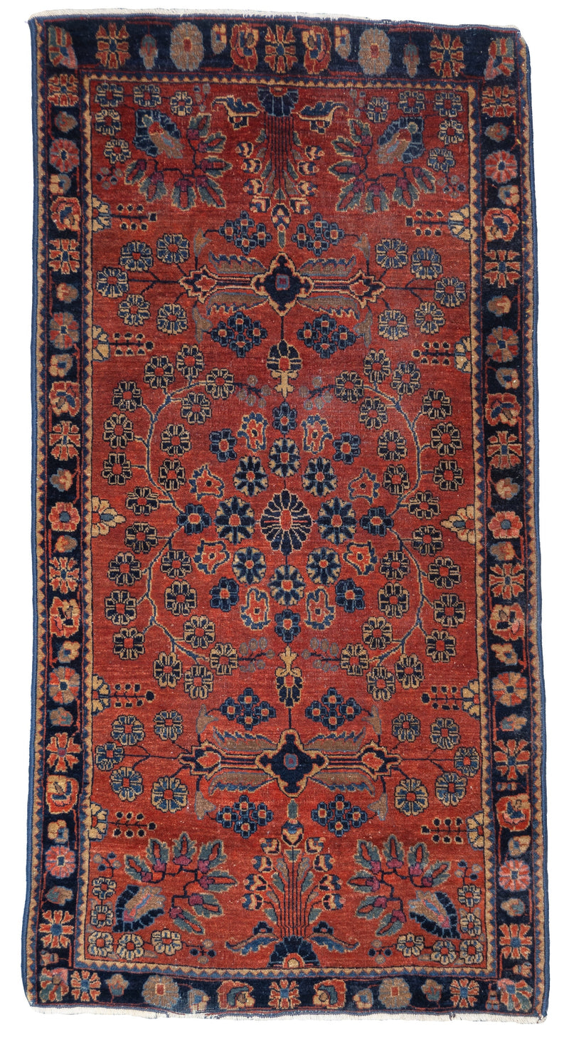 Fine Antique Mohajeran Sarouk Rug 2'5'' x 4'9''