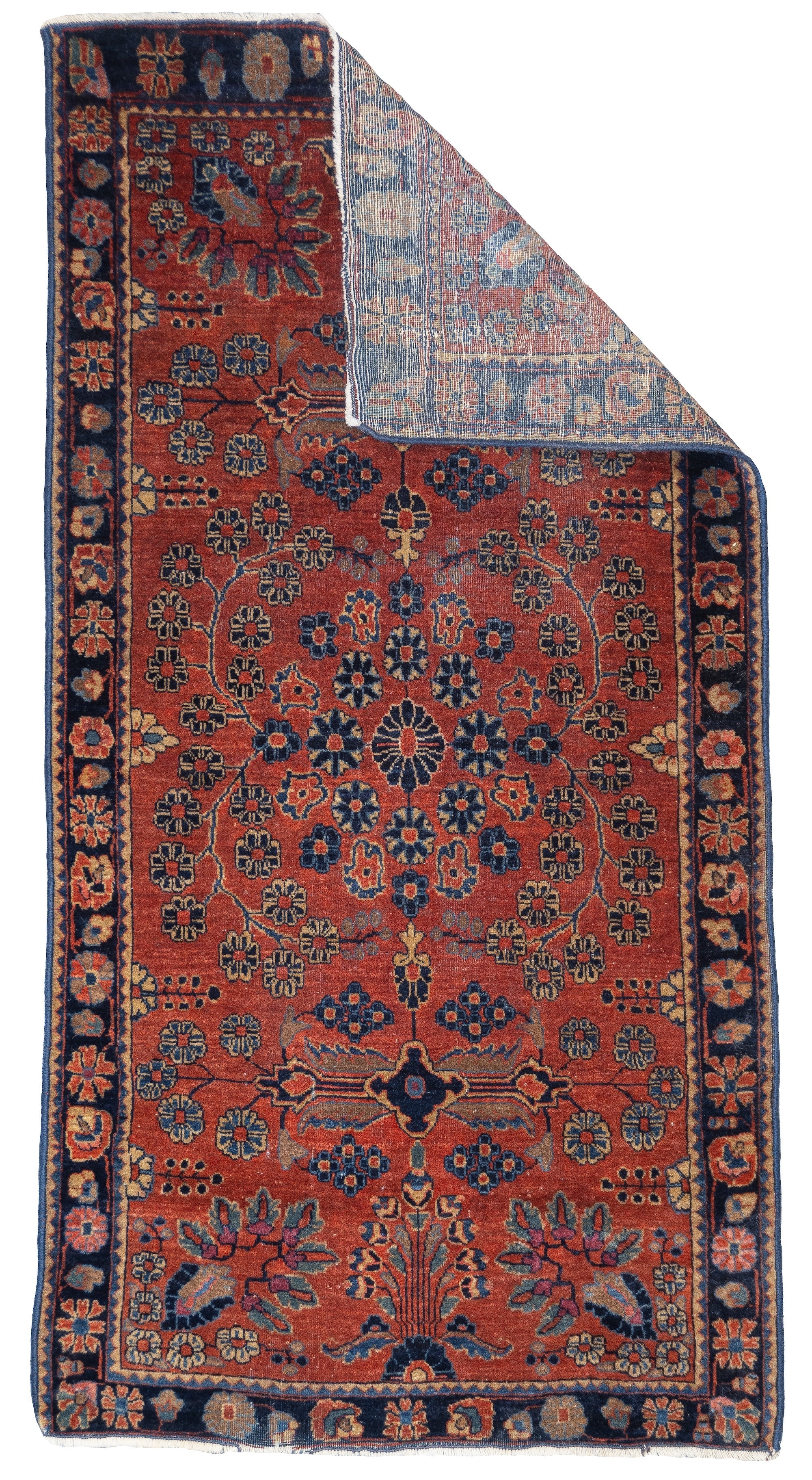 Fine Antique Mohajeran Sarouk Rug 2'5'' x 4'9''