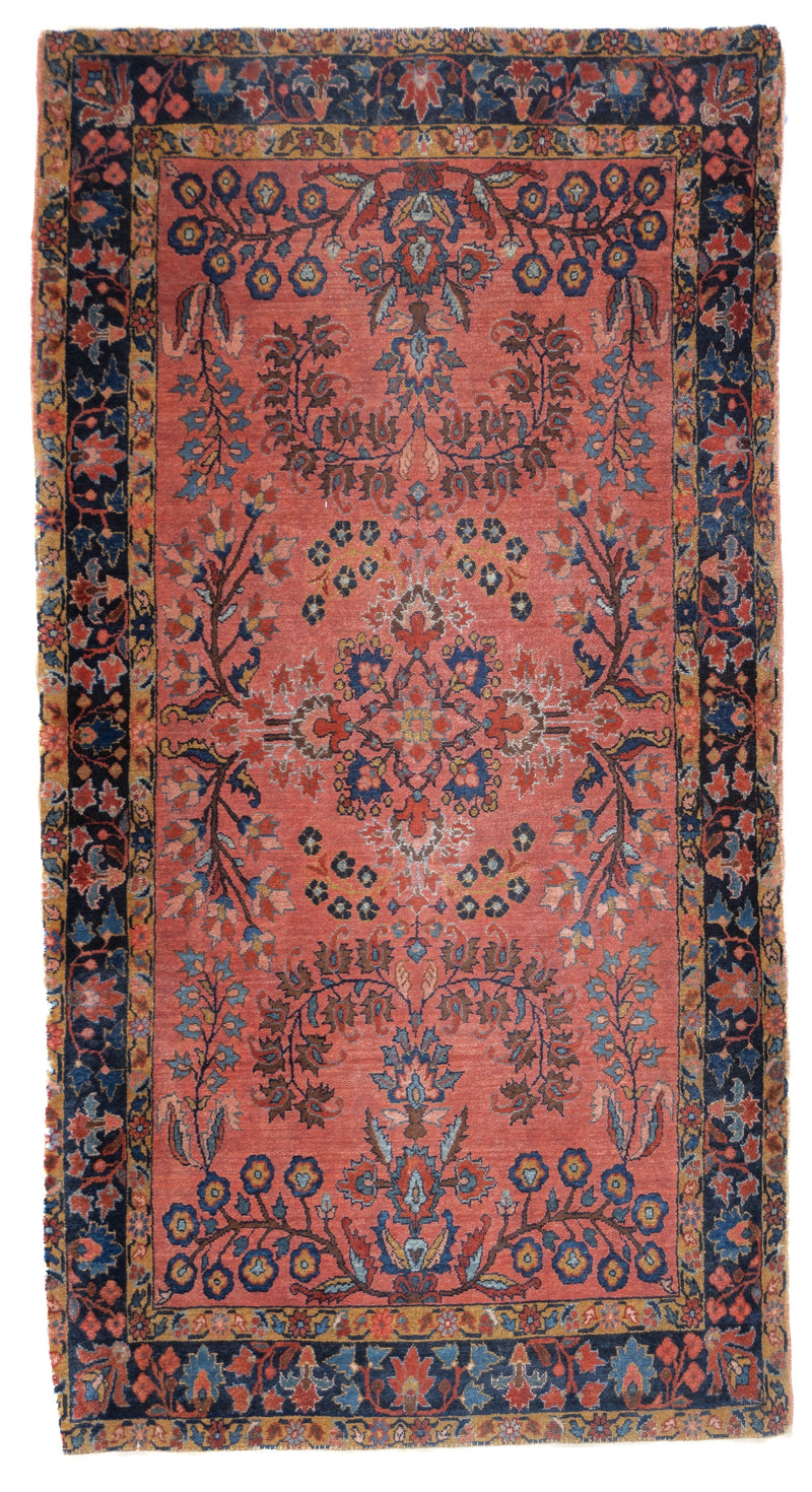 Fine Antique Mohajeran Sarouk Rug 2'6'' x 4'10''