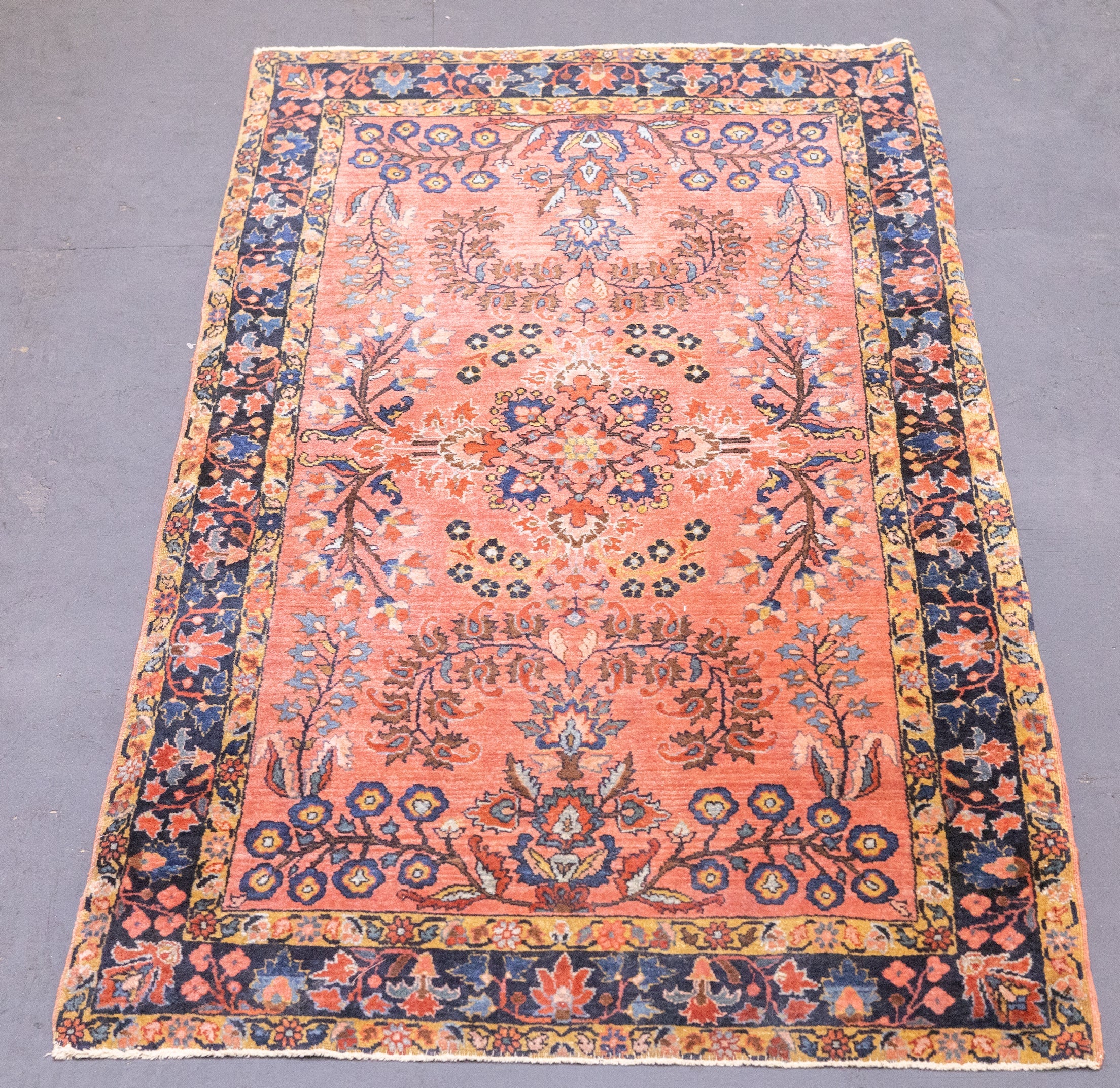 Fine Antique Mohajeran Sarouk Rug 2'6'' x 4'10''
