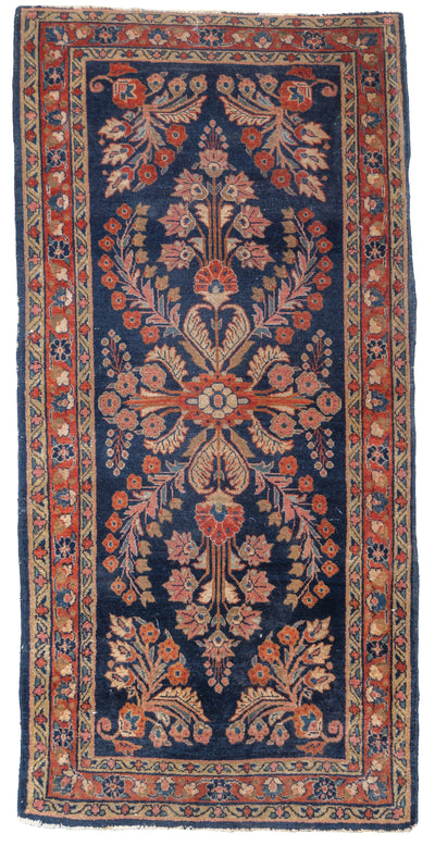 Fine Antique Mohajeran Sarouk Rug 2'7'' x 5'4''