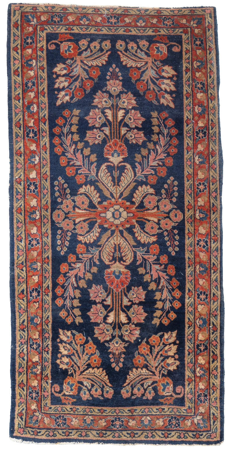 Fine Antique Mohajeran Sarouk Rug 2'7'' x 5'4''