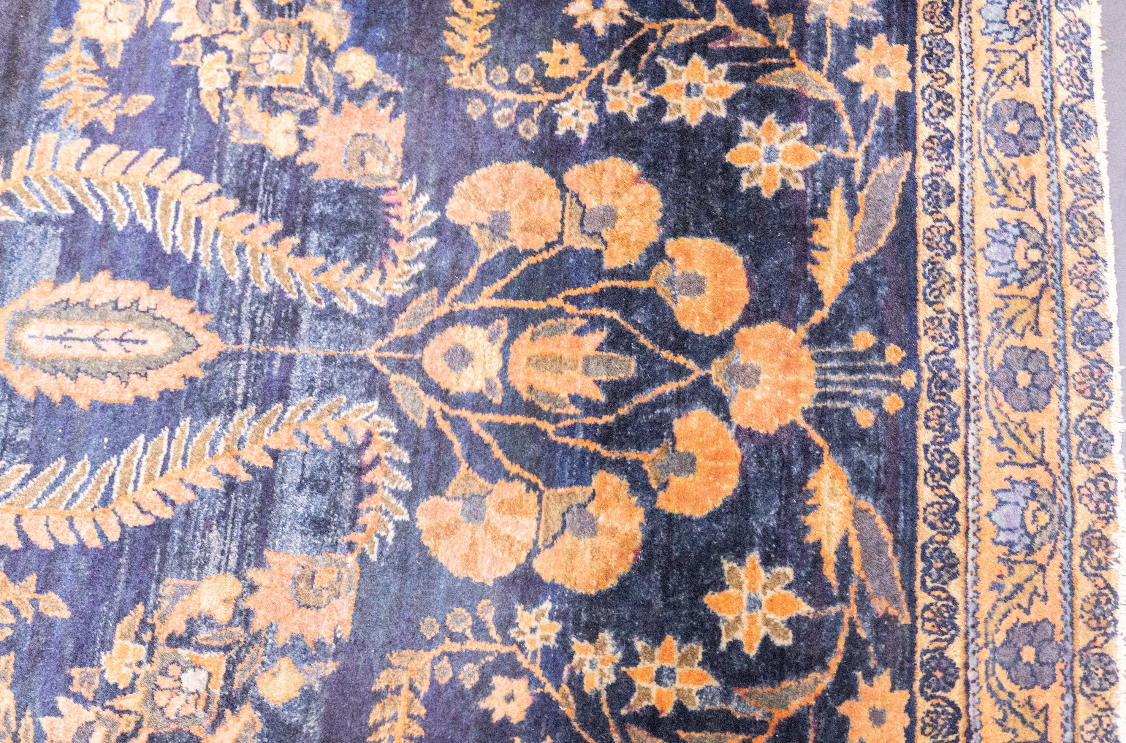 Fine Antique  Mohajeran Sarouk Rug 3'4'' x 4'11''