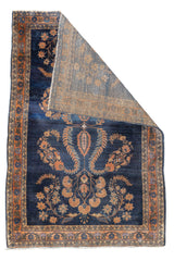 Fine Antique  Mohajeran Sarouk Rug 3'4'' x 4'11''