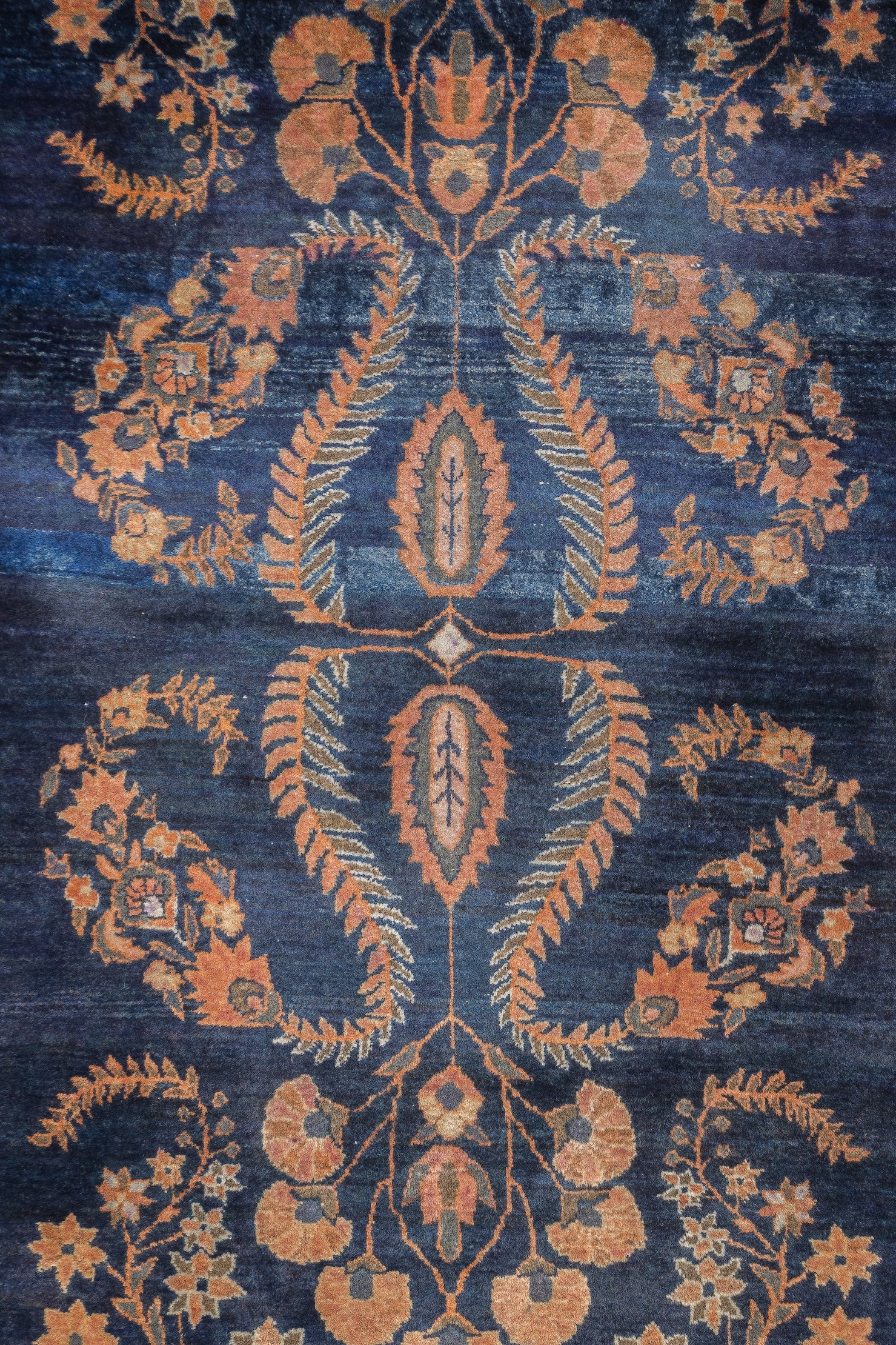 Fine Antique  Mohajeran Sarouk Rug 3'4'' x 4'11''
