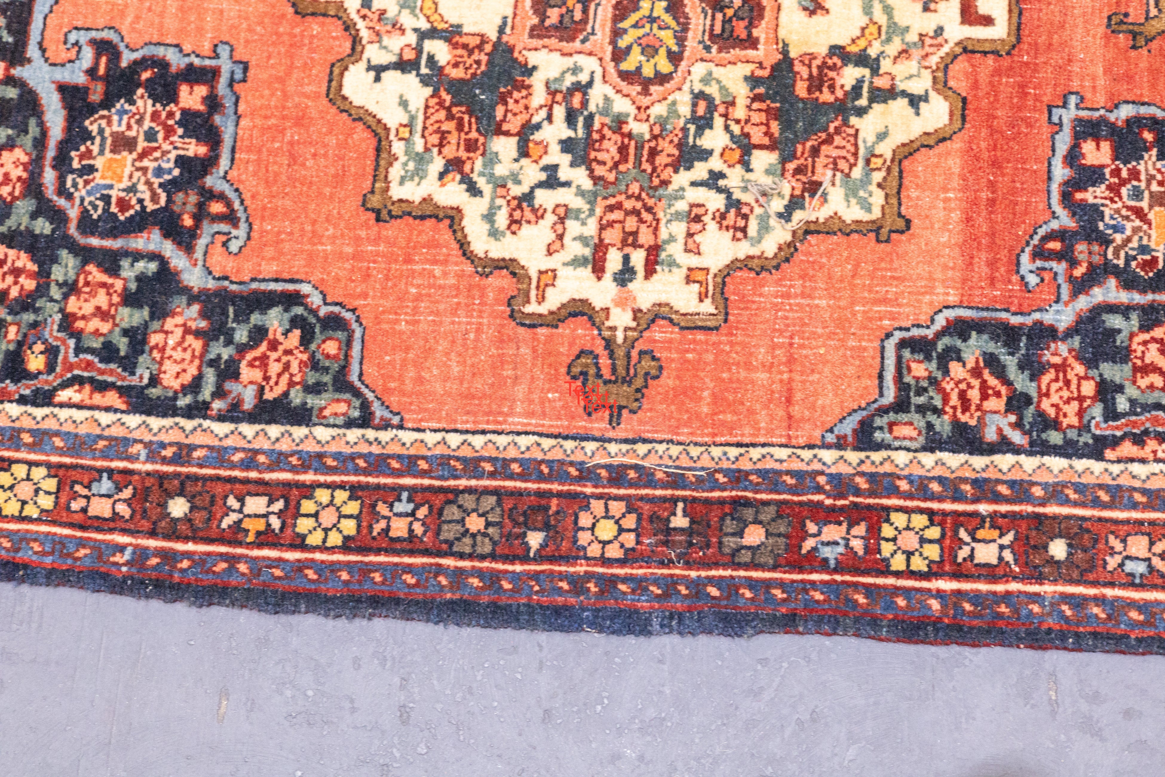 Fine Antique Farahan Sarouk Rug 2'3'' x 2'11''