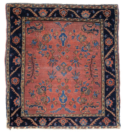 Fine Antique Mohajeran Sarouk Rug 2'1'' x 2'4''