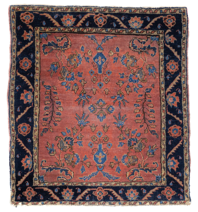 Fine Antique Mohajeran Sarouk Rug 2'1'' x 2'4''
