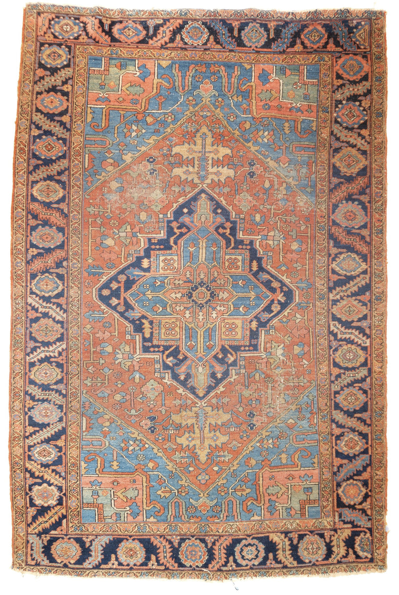 Antique  Heriz Rug 6'9'' x 10'3''
