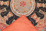 Antique  Embroidery (Suzani Rashti Douzi) Rug 5' x 5'