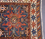 Antique Caucasian Shirvan Lezgi Design Rug 2'10'' x 4'10''
