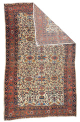 Antique  Farahan Sarouk Rug 4'2'' x 6'6''