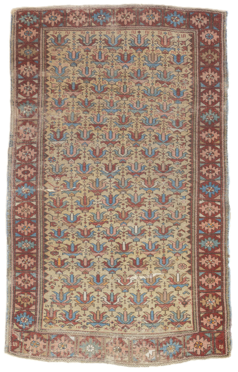 Fine Antique Caucasian Kuba Shirvan Rug 3'5'' x 5'7''