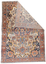 Antique  Farahan Sarouk Rug 6'7'' x 9'7''
