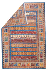 Fine Gabbeh Wool Rug 6'0" x 9'0"
