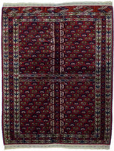 Antique Russian Yamud Bokara Rug 3'5'' x 4'2''
