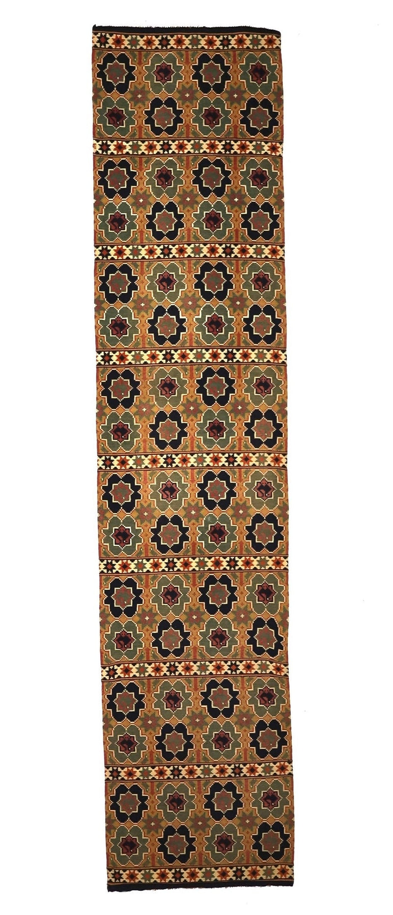 Antique Scandinavian Textile Kilim Rug 2' 2'' x 9' 11''