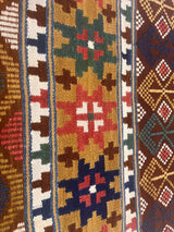 Antique Scandinavian Textile Kilim Rug 1' 11'' x 9' 7''