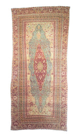 Fine Antique Turkish Gordez Wool Rug Odd and rare size 8'0" x 17' 8''