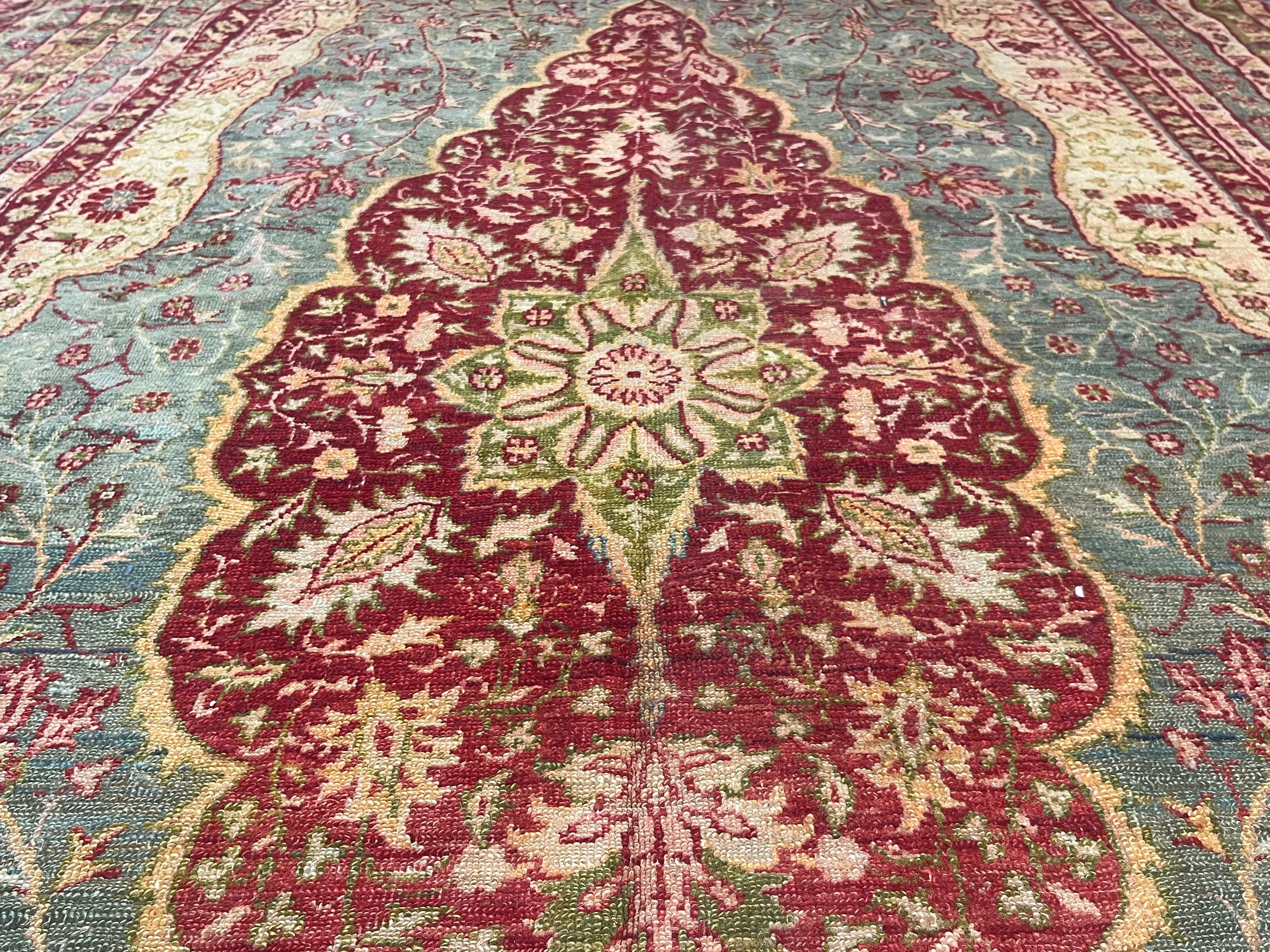 Fine Antique Turkish Gordez Wool Rug Odd and rare size 8'0" x 17' 8''